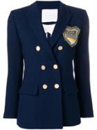 Giada Benincasa Ciao Amore Double Breasted Blazer - Blue