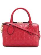 Gucci Small Soft Signature Top Handle Bag - Red