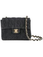 Chanel Vintage Quilted Cc Chain Bag, Women's, Black