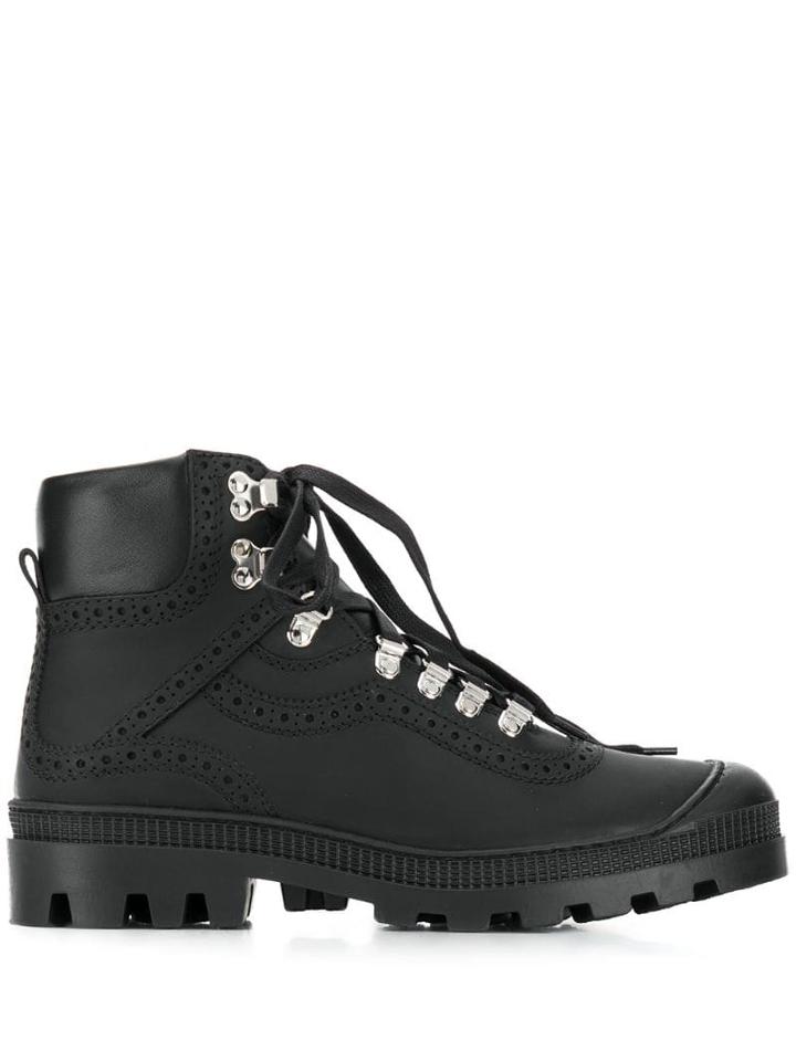 Loewe Cut-out Ankle Boots - Black
