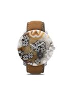 Yunik Big Round Klimt 44mm - Brown/white