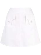 Ellery A-line Mini Skirt - White