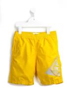Stone Island Kids Logo Print Swim Shorts, Boy's, Size: 10 Yrs, Yellow/orange