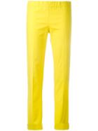 P.a.r.o.s.h. Candela Stripe Trousers, Women's, Size: Xs, Yellow/orange, Cotton/spandex/elastane