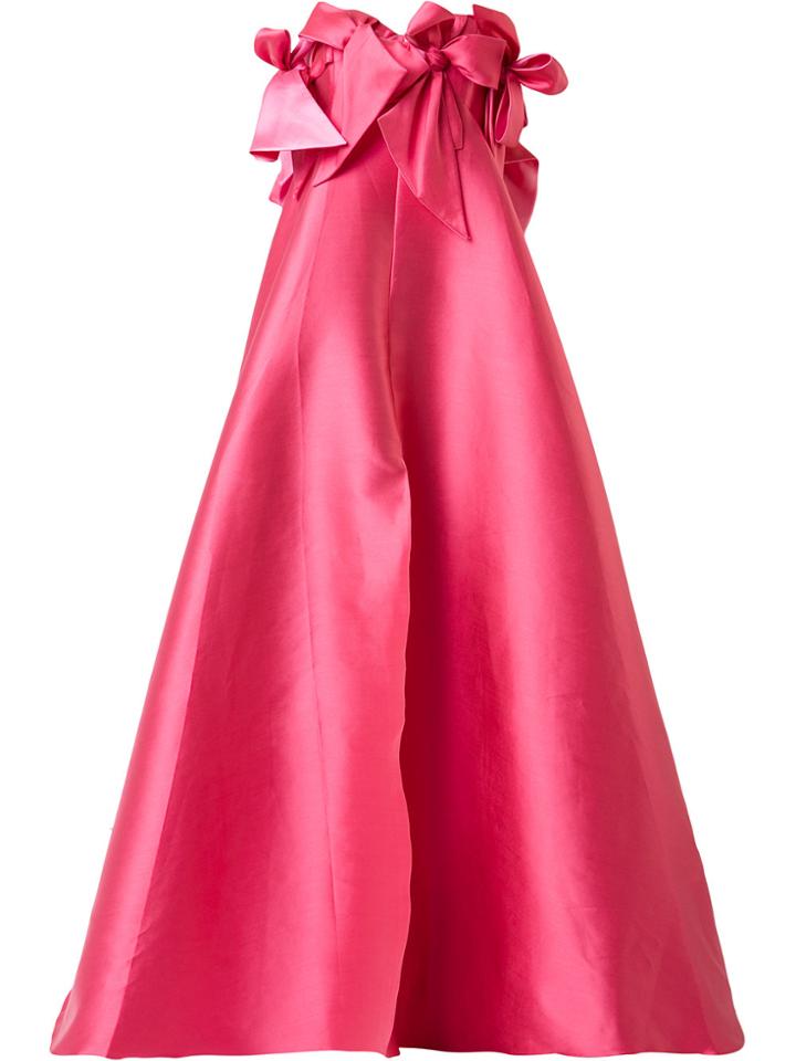 Alexis Mabille Bow Bell Gown - Pink & Purple