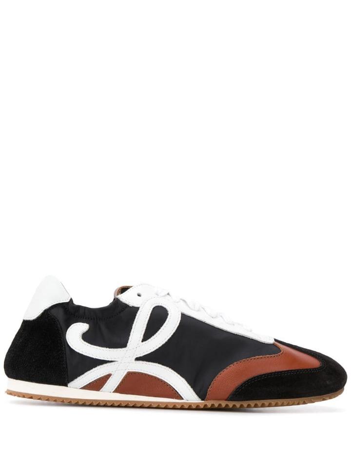 Loewe Tri-colour Monogram Sneakers - Black