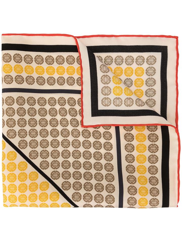 Shanghai Tang Shòu Character Pocket Square - Yellow