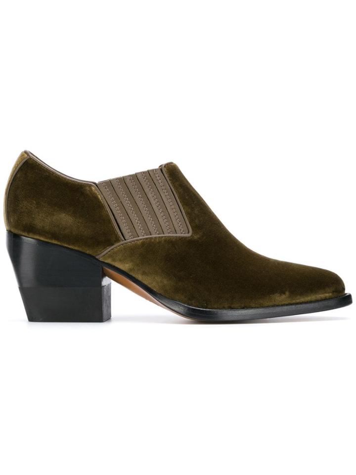 Chloé Rylee Low Boots - Green