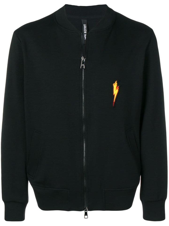 Neil Barrett Flaming Bolt Sweatshirt - Black