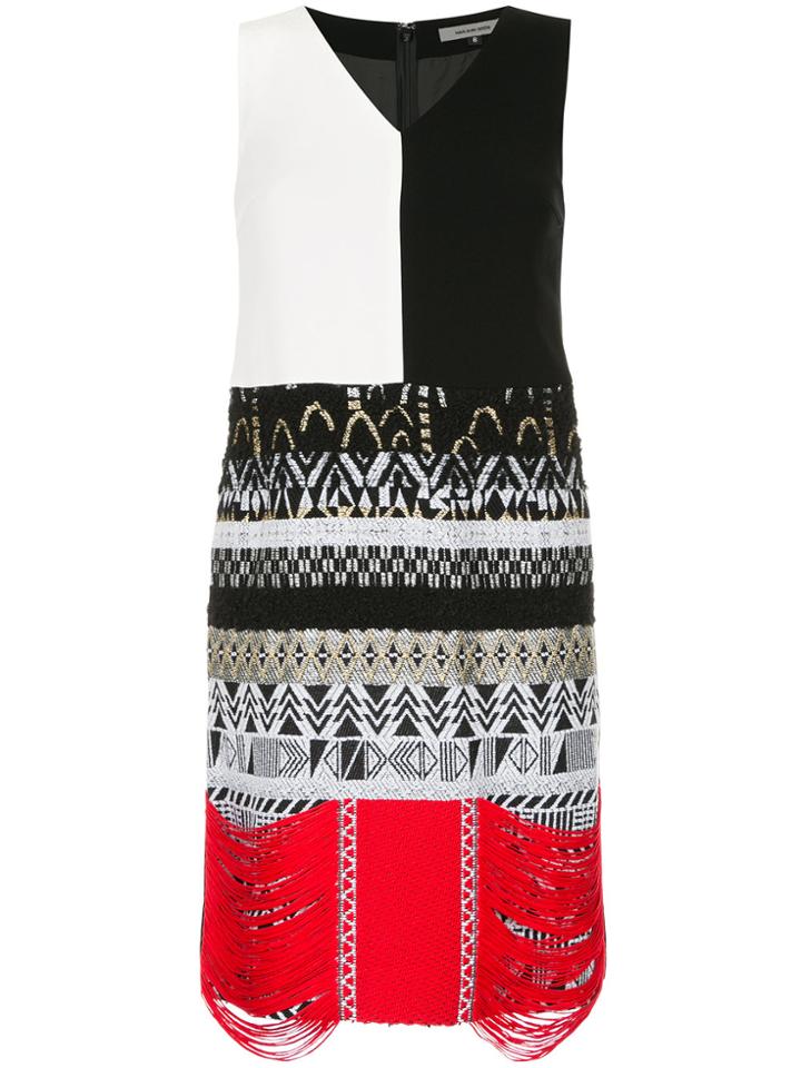 Han Ahn Soon Contrast Panel Dress - Multicolour