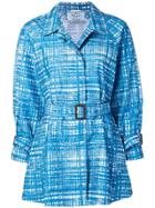 Prada Vintage Net Print Jacket - Blue