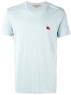 Burberry - Embroidered Detail T-shirt - Men - Cotton - S, Blue, Cotton
