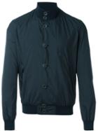 Herno Bomber Jacket, Men's, Size: 50, Blue, Polyester/modal