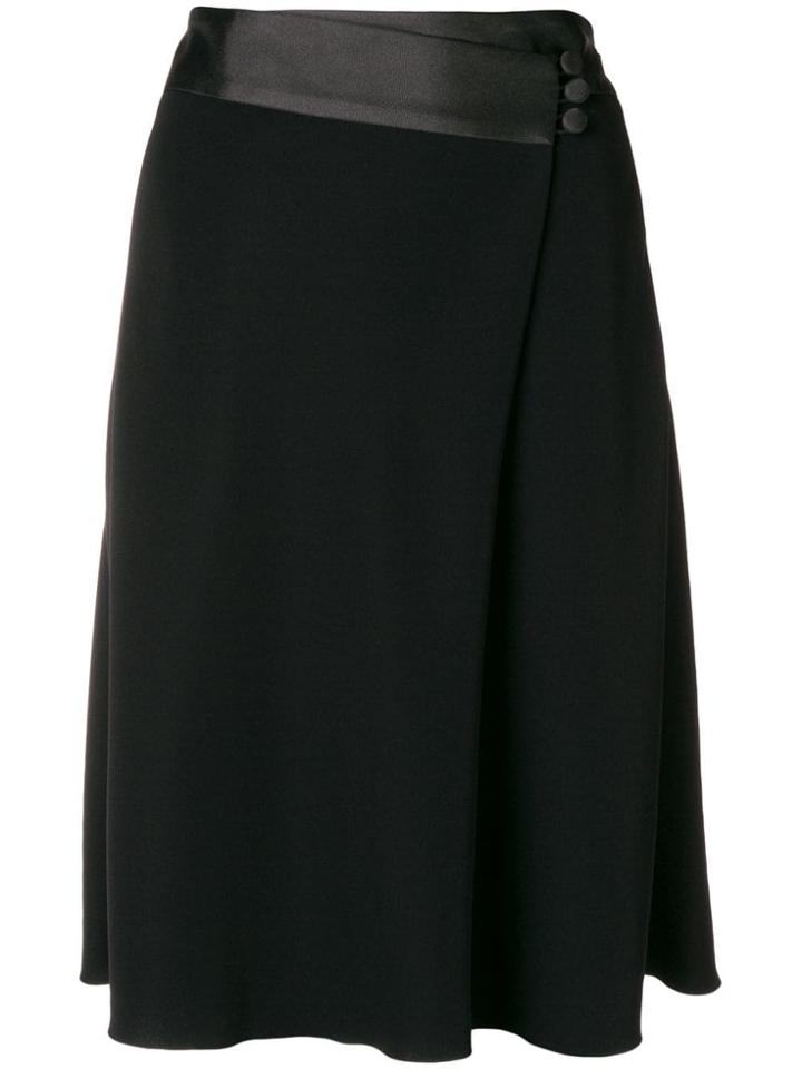 Emporio Armani Wrapped Waist Skirt - Black