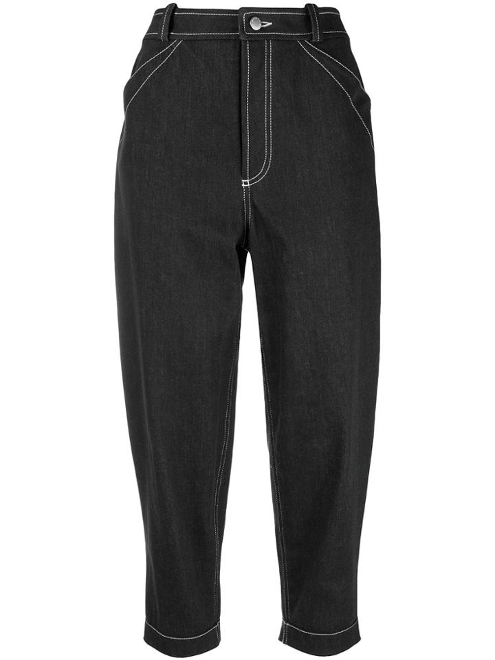 Nehera Tapered Crop Jeans - Black