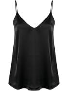 Racil V-neck Satin Cami - Black