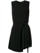 Neil Barrett Pleat Detail Asymmetric Dress - Black