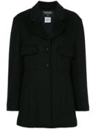 Chanel Pre-owned Single-breasted Coat - Black