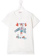 Pinko Kids Printed 'endless Pinko Love' T-shirt - White