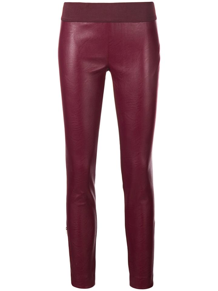 Stella Mccartney Faux Leather Leggings - Red