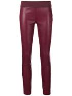 Stella Mccartney Faux Leather Leggings - Red