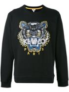 Kenzo - Tiger Embroidered Sweatshirt - Men - Cotton/polyester - Xxl, Black, Cotton/polyester
