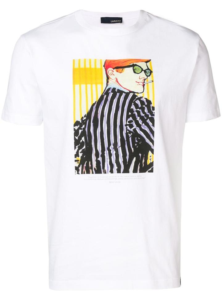 Lardini Front Print T-shirt - White