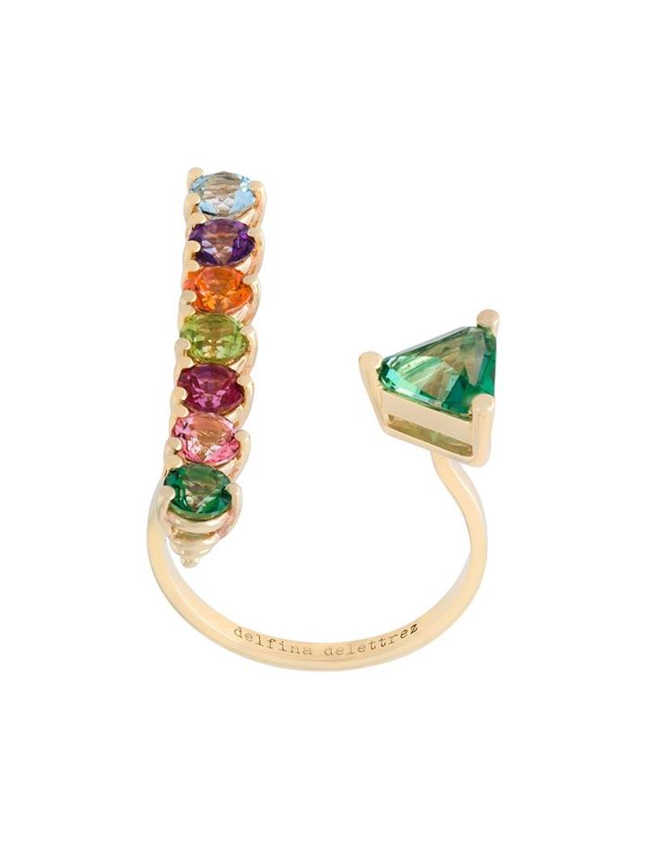 Delfina Delettrez 'vein' Ring, Women's, Size: 53, Yellow