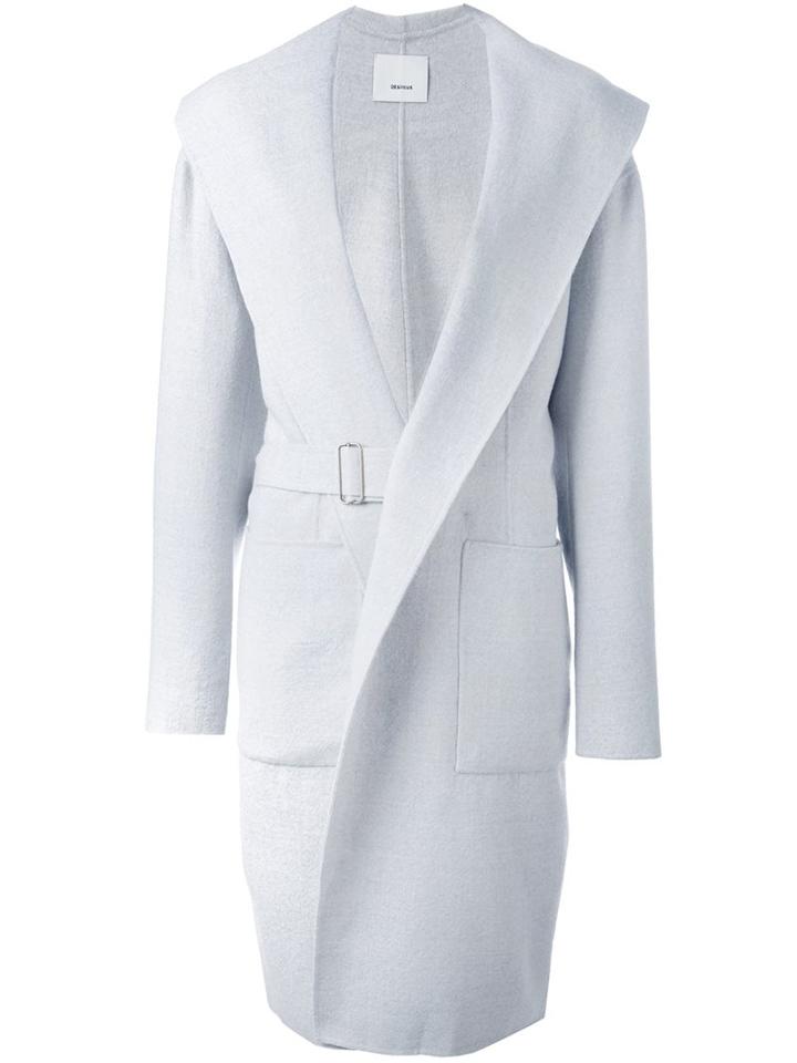 08sircus V-neck Belted Oversized Coat