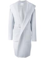 08sircus V-neck Belted Oversized Coat