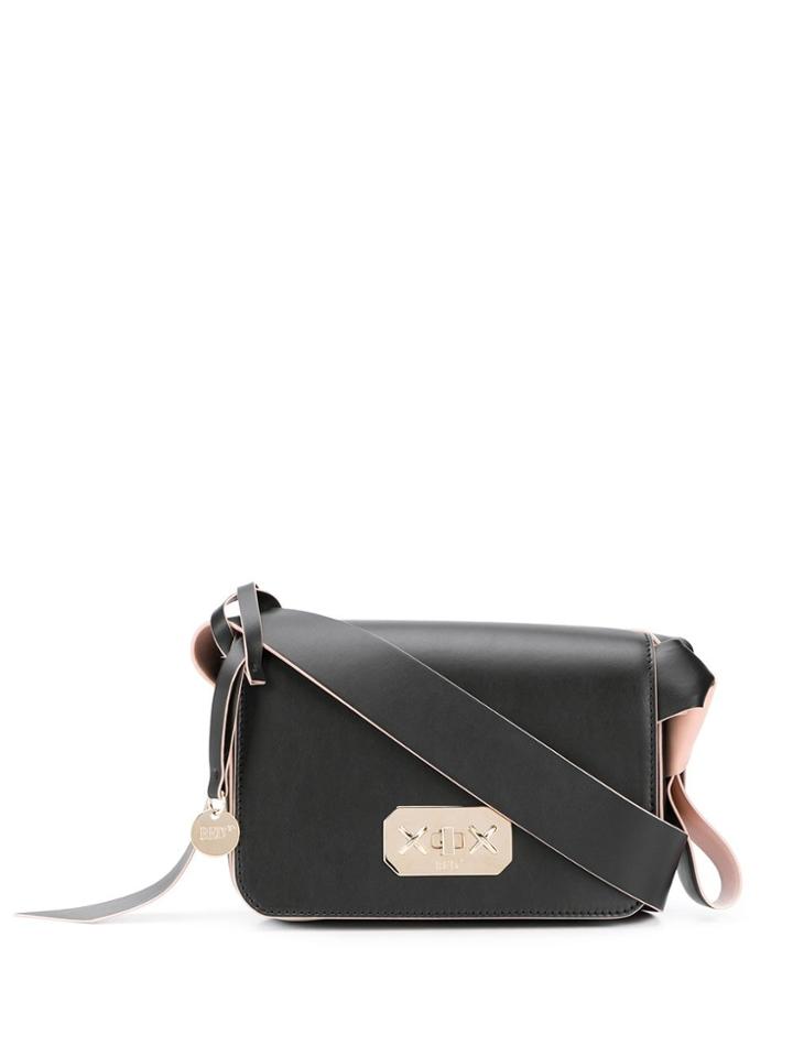 Red Valentino Red(v) Xl Bow Shoulder Bag - Black