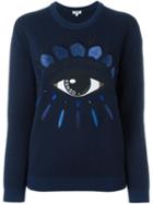 Kenzo 'eye' Jumper, Women's, Size: Medium, Blue, Acrylic/wool