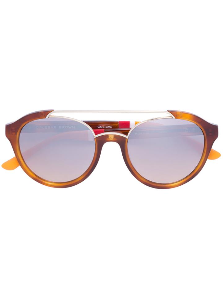 Linda Farrow Aviator Sunglasses - Brown