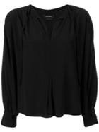 Isabel Marant Amba Long-sleeved Blouse - Black