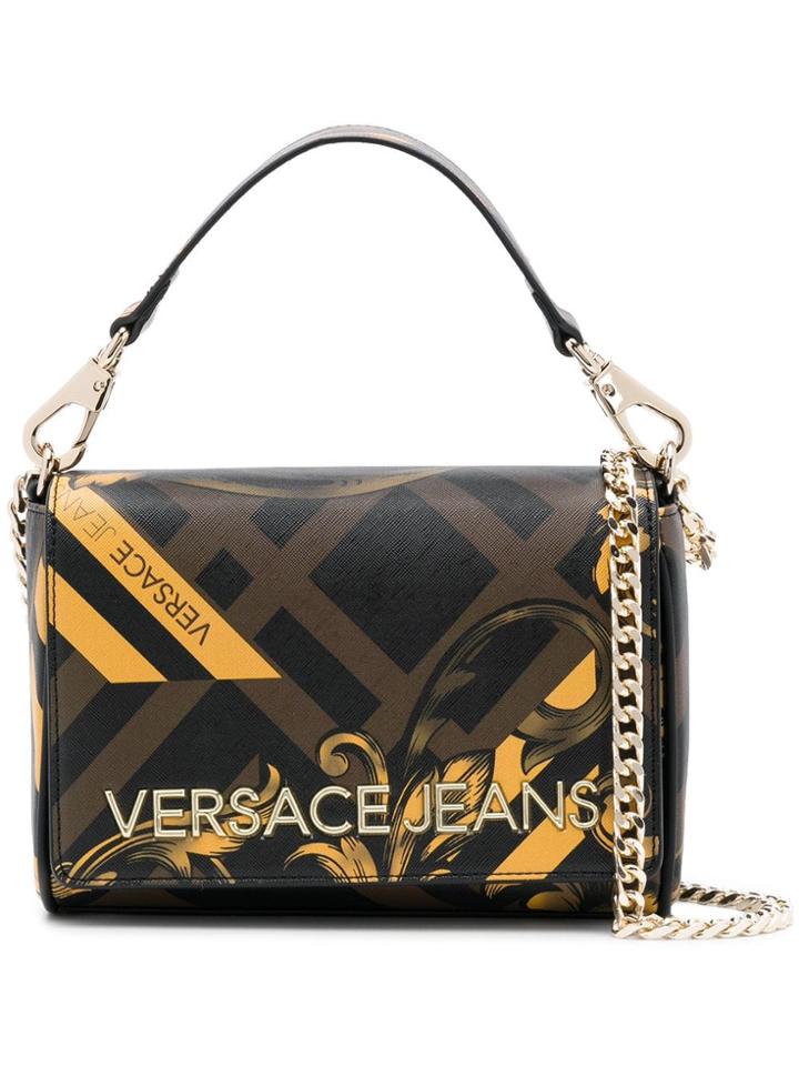 Versace Jeans Baroque Print Shoulder Bag - Brown
