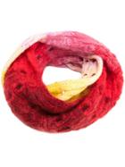 Kenzo Knit Circle Scarf, Women's, Red, Polyamide/mohair/wool