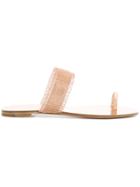 Casadei Bead Strap Sandals - Metallic