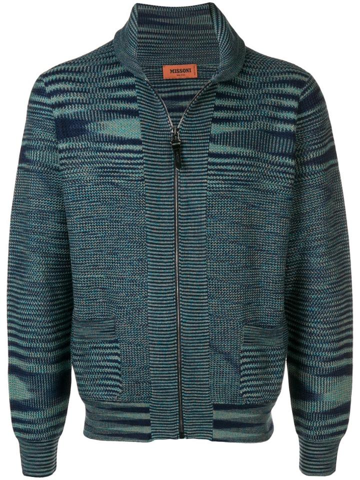 Missoni Zipped Cardigan - Blue