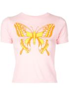 Callipygian Butterfly Baby Fitted T-shirt - Pink