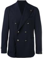Gabriele Pasini - Double-breasted Blazer - Men - Polyamide/spandex/elastane/wool - 54, Blue, Polyamide/spandex/elastane/wool