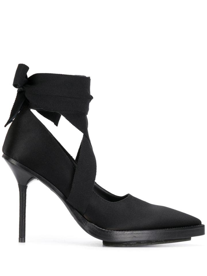 Ann Demeulemeester Ribbon Pointed Pumps - Black