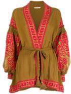 Mes Demoiselles Embroidered Jacket - Brown