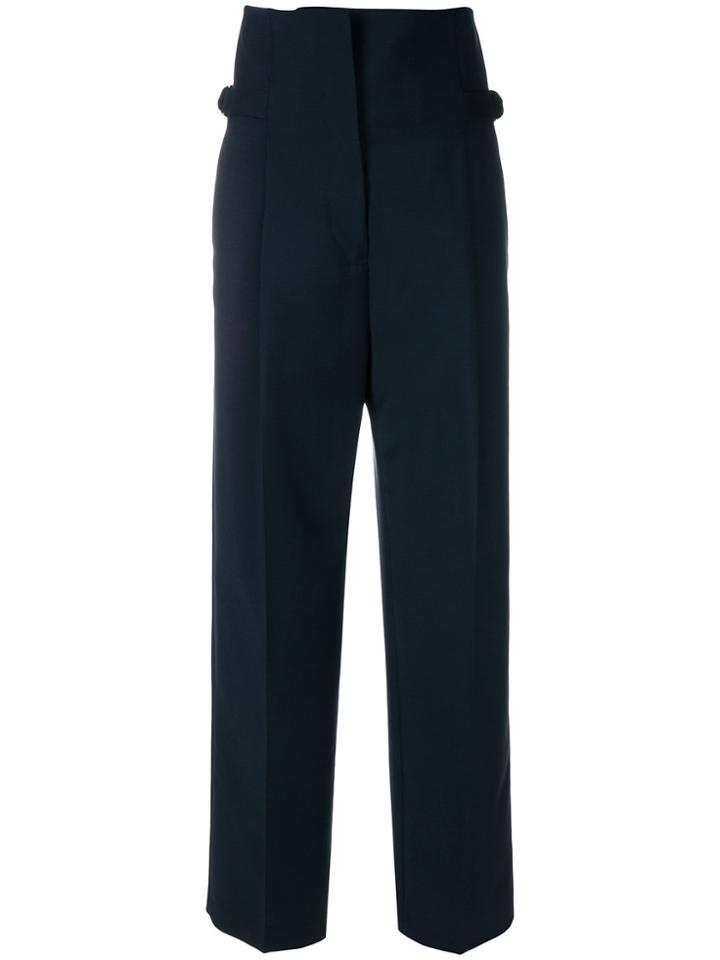 Jil Sander High-waisted Trousers - Blue