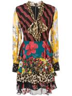 Alice+olivia Dasha Multi-print Dress - Multicolour