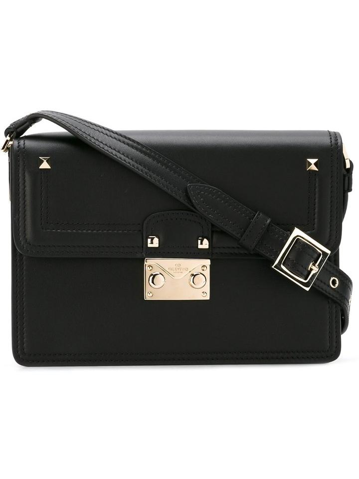 Valentino Valentino Garavani Cabana Shoulder Bag, Women's, Black, Leather