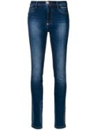 Philipp Plein Star High-rise Skinny Jeans - Blue