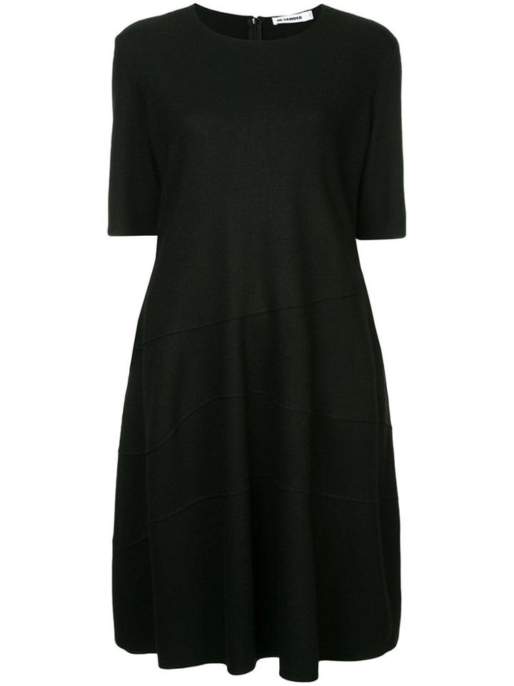 Jil Sander Mid-length Skater Dress - Black
