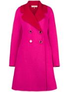 Emilio Pucci Contrast Double-breasted Coat - Pink & Purple