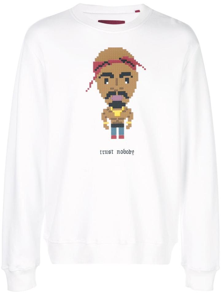 Mostly Heard Rarely Seen 8-bit Trust Nobody Sweatshirt - White