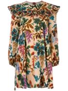 Philosophy Di Lorenzo Serafini Floral Print Dress, Women's, Size: 38, Nude/neutrals, Rayon